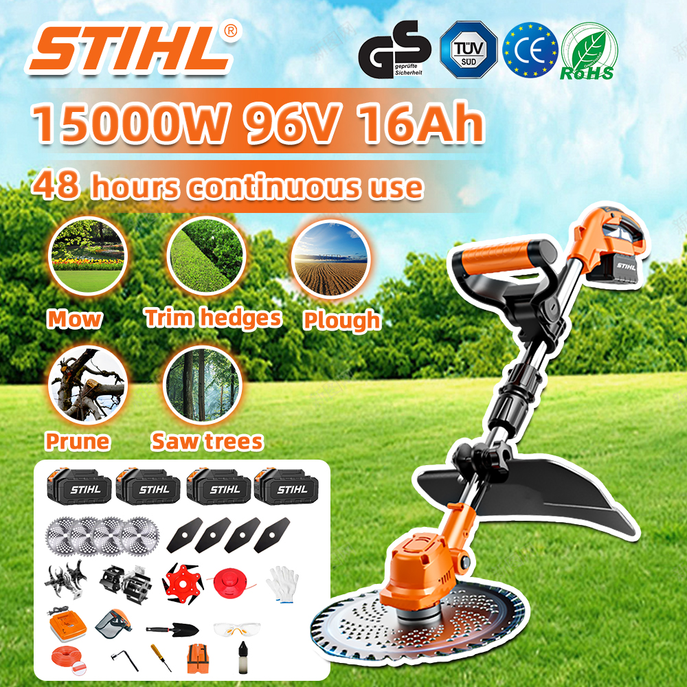 Corta-relva sem escovas STIHL 15000W 2025 iões de lítio (5 em 1)