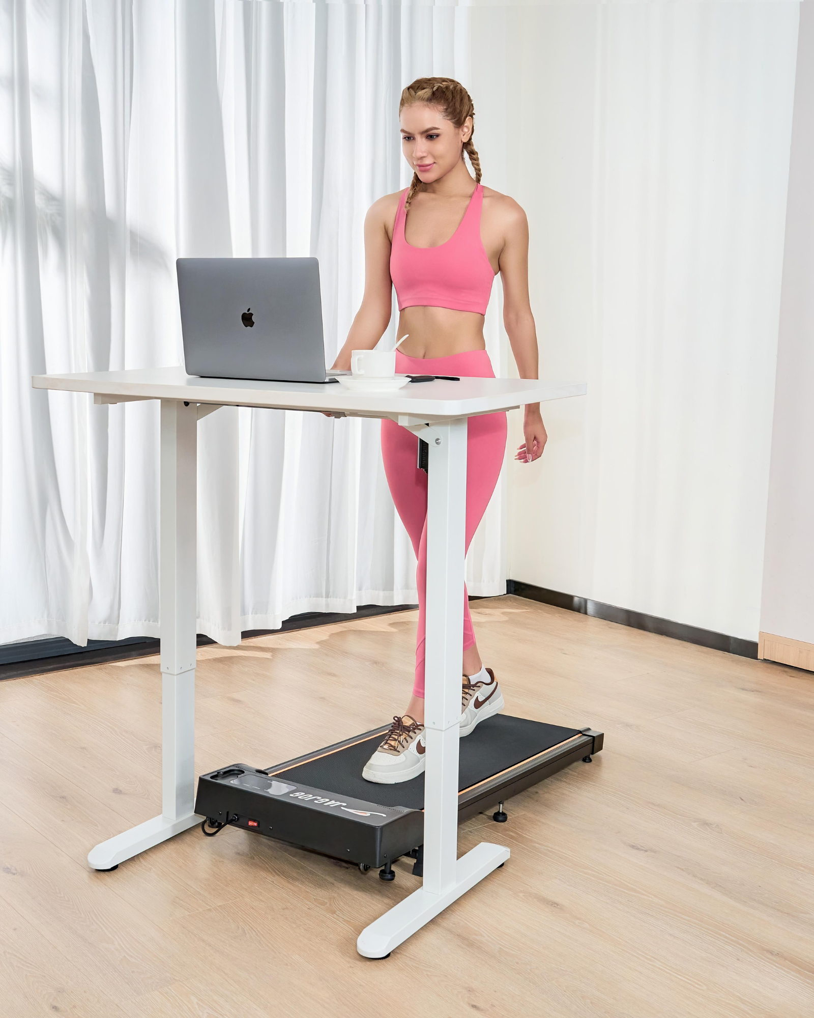 Jagjog JT31 Walking Pad Treadmill with 15° Incline Adjustment