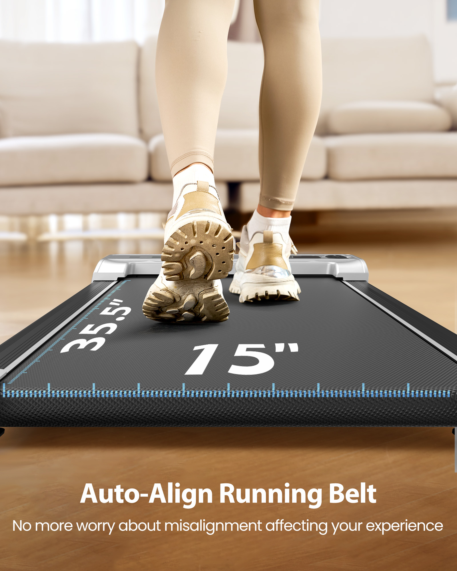 Jagjog JT21 3 Speed Modes Fully Assembled Walking Pad Treadmill