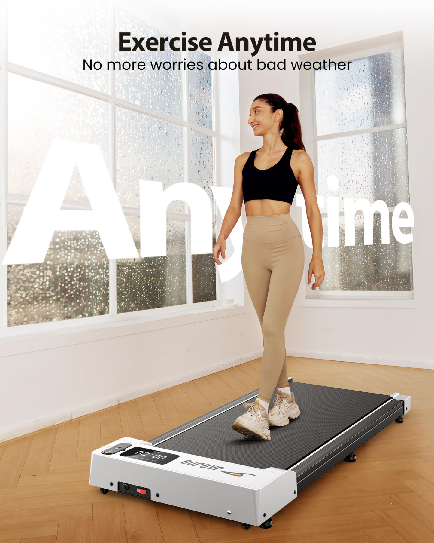 Jagjog JT21 3 Speed Modes Fully Assembled Walking Pad Treadmill