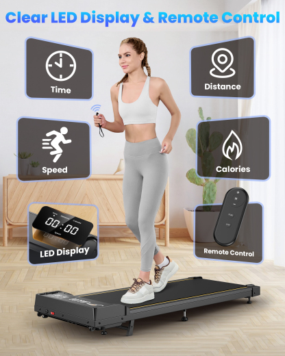 Jagjog JT31 Walking Pad Treadmill with 15° Incline Adjustment
