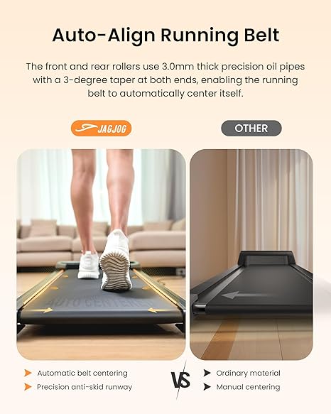Walking Pad Treadmill with Incline BLACK