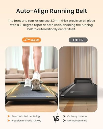 Walking Pad Treadmill with Incline BLACK