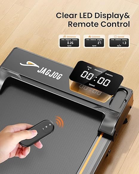 Walking Pad Treadmill with Incline BLACK