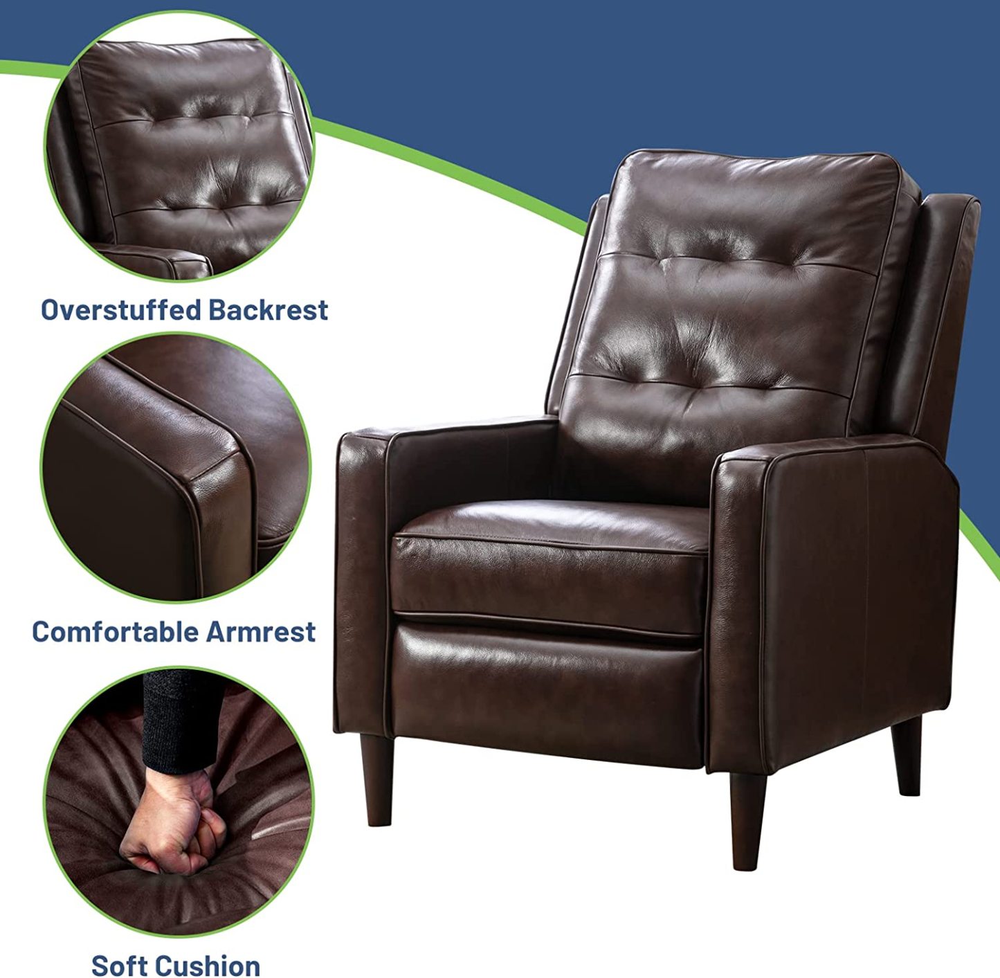 Dark BrownRecliner chairs