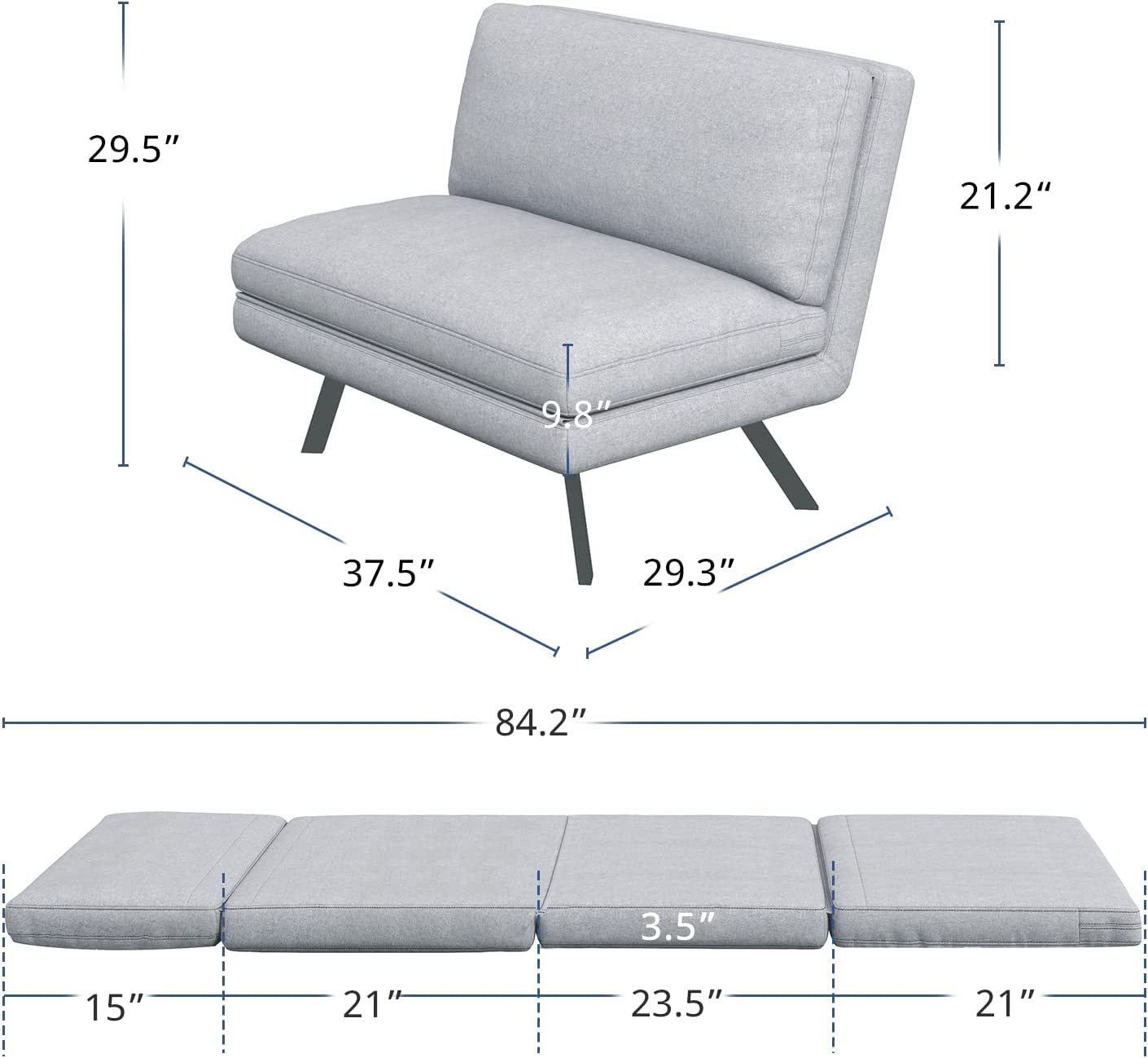  Light Gray Sofa 