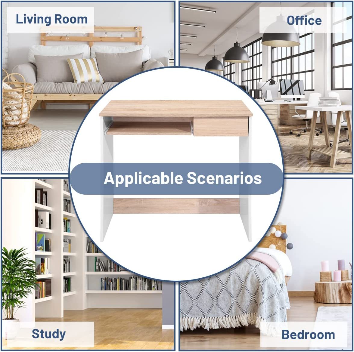 31.5" Study Writing Table