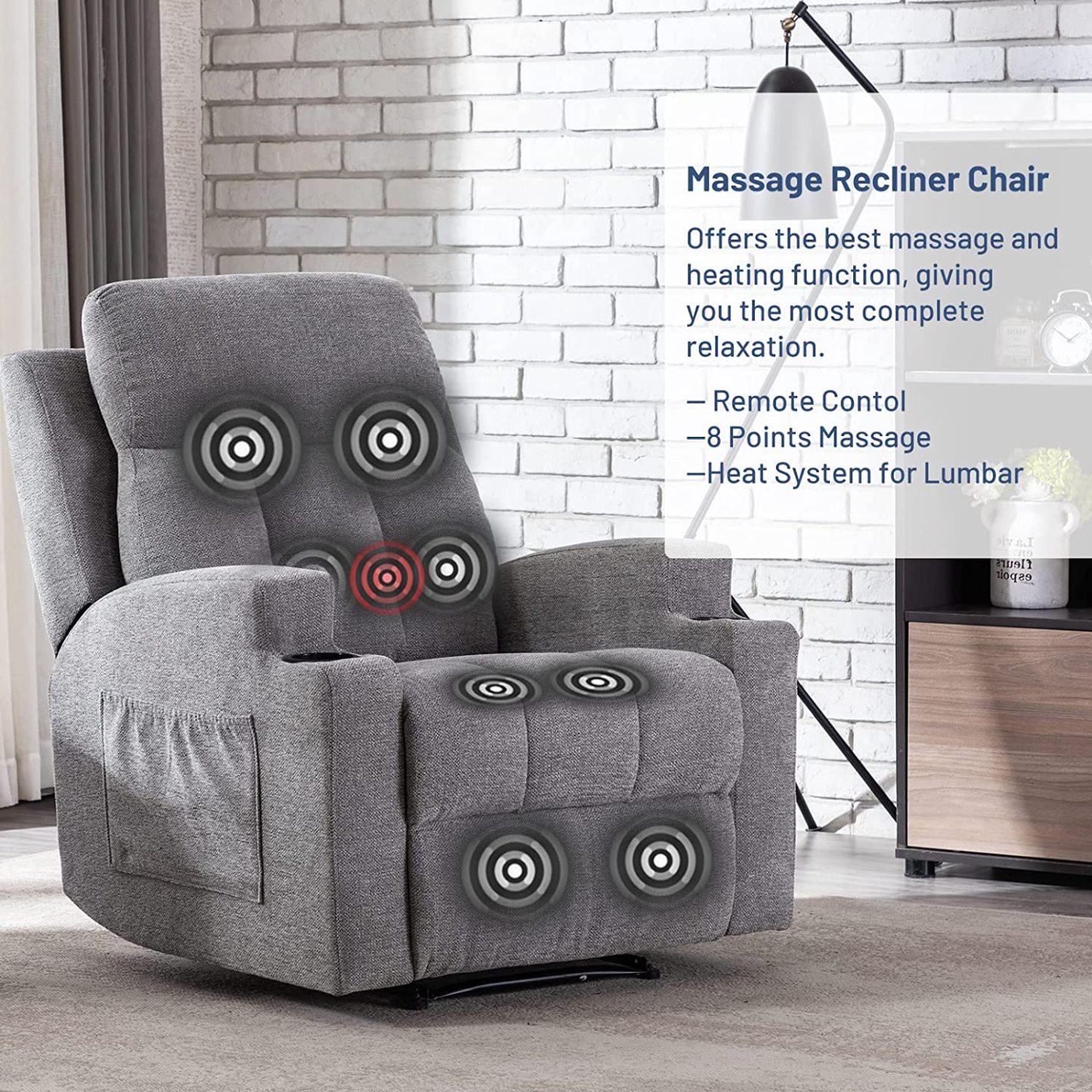 Light GreyRecliner chairs