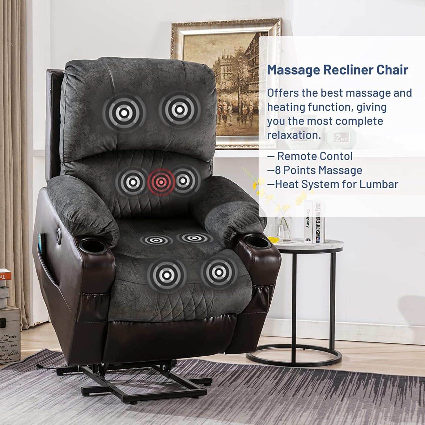 GreyRecliner chairs