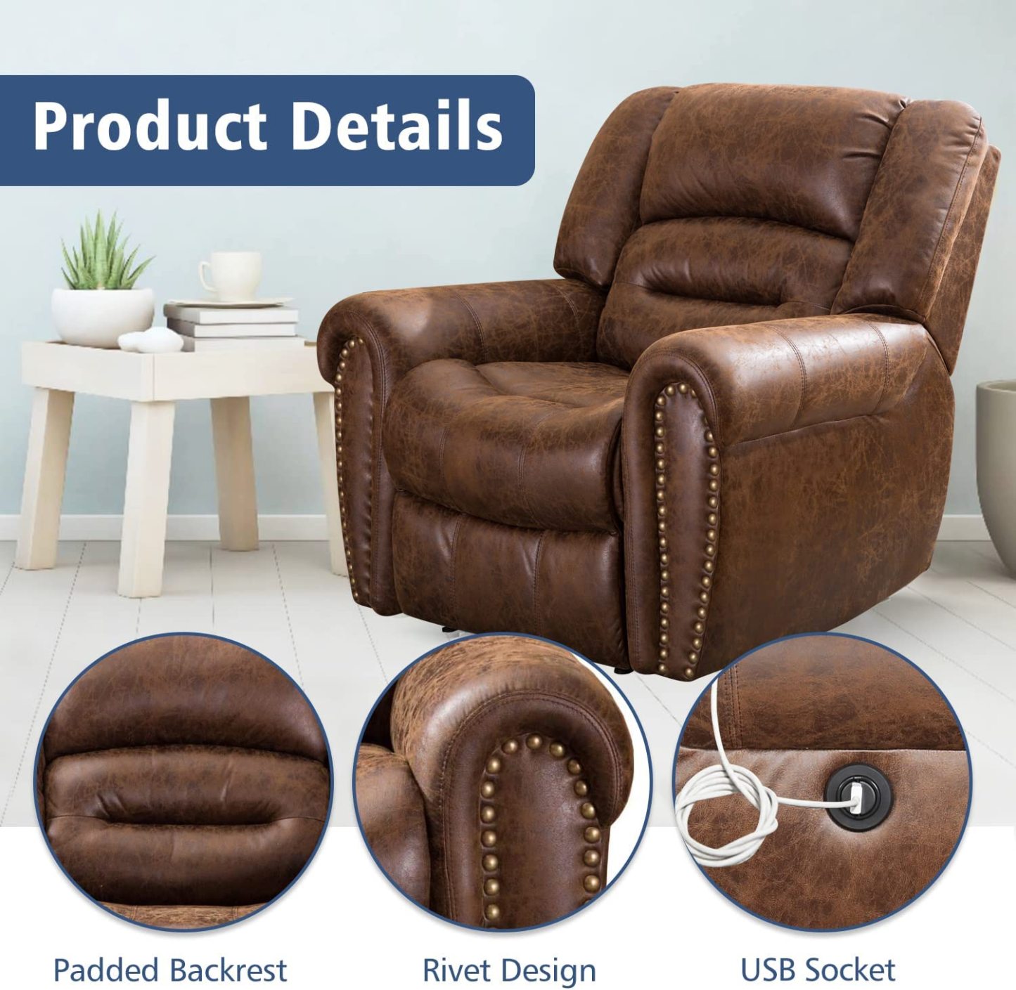 BrownRecliner chairs