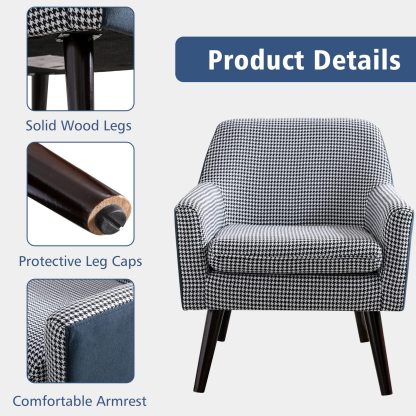 Black/WhiteAccent Chair