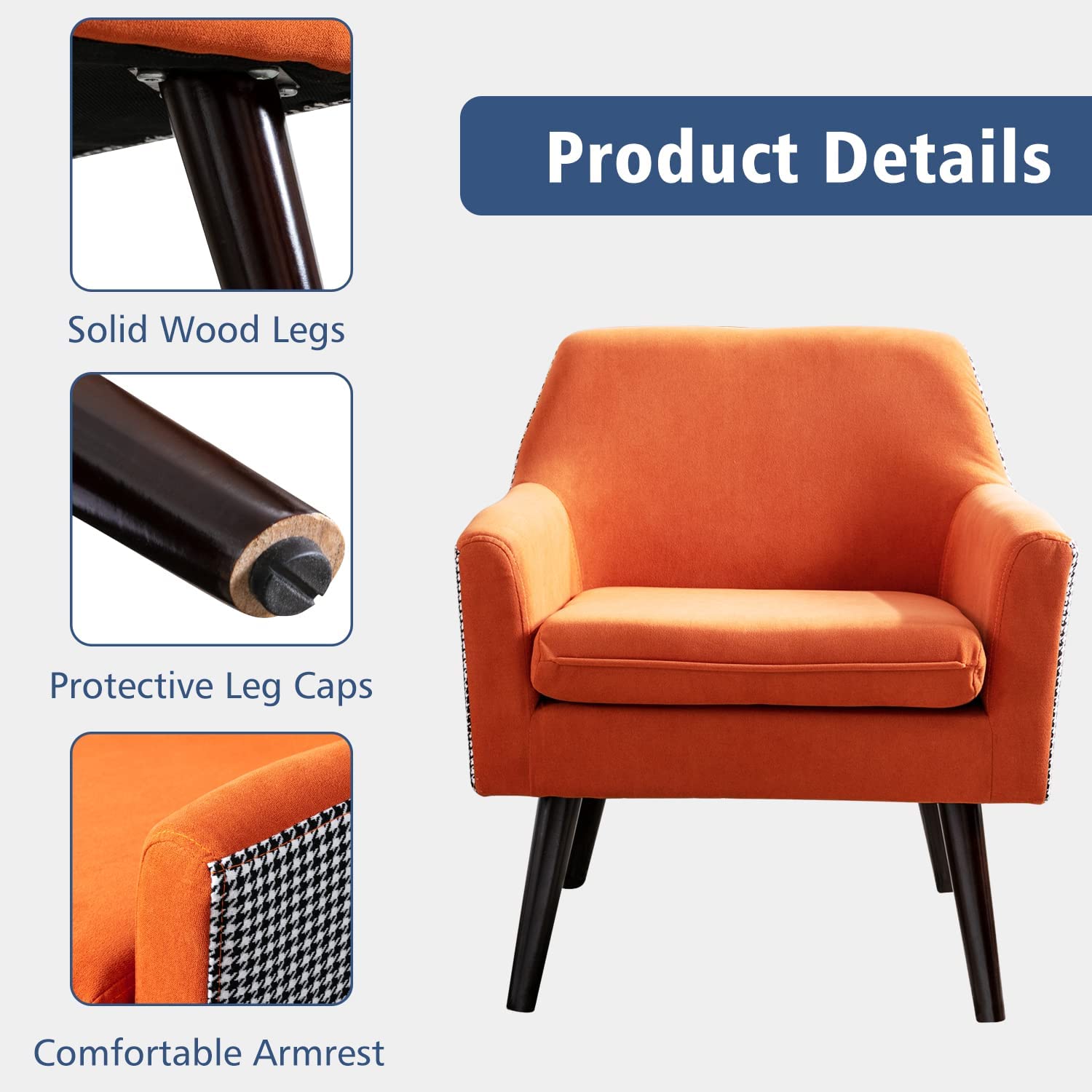 OrangeAccent Chair