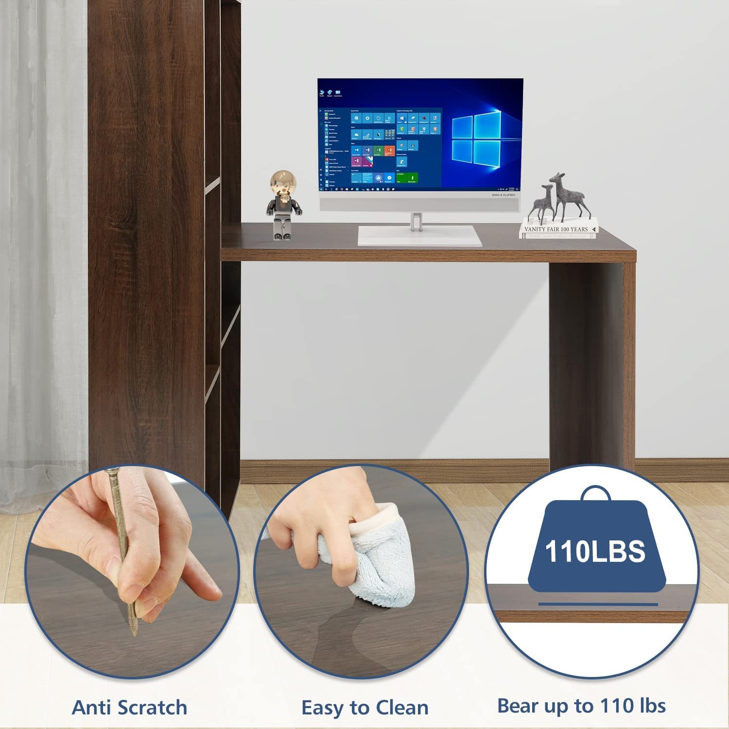  47.2" Study Writing Table