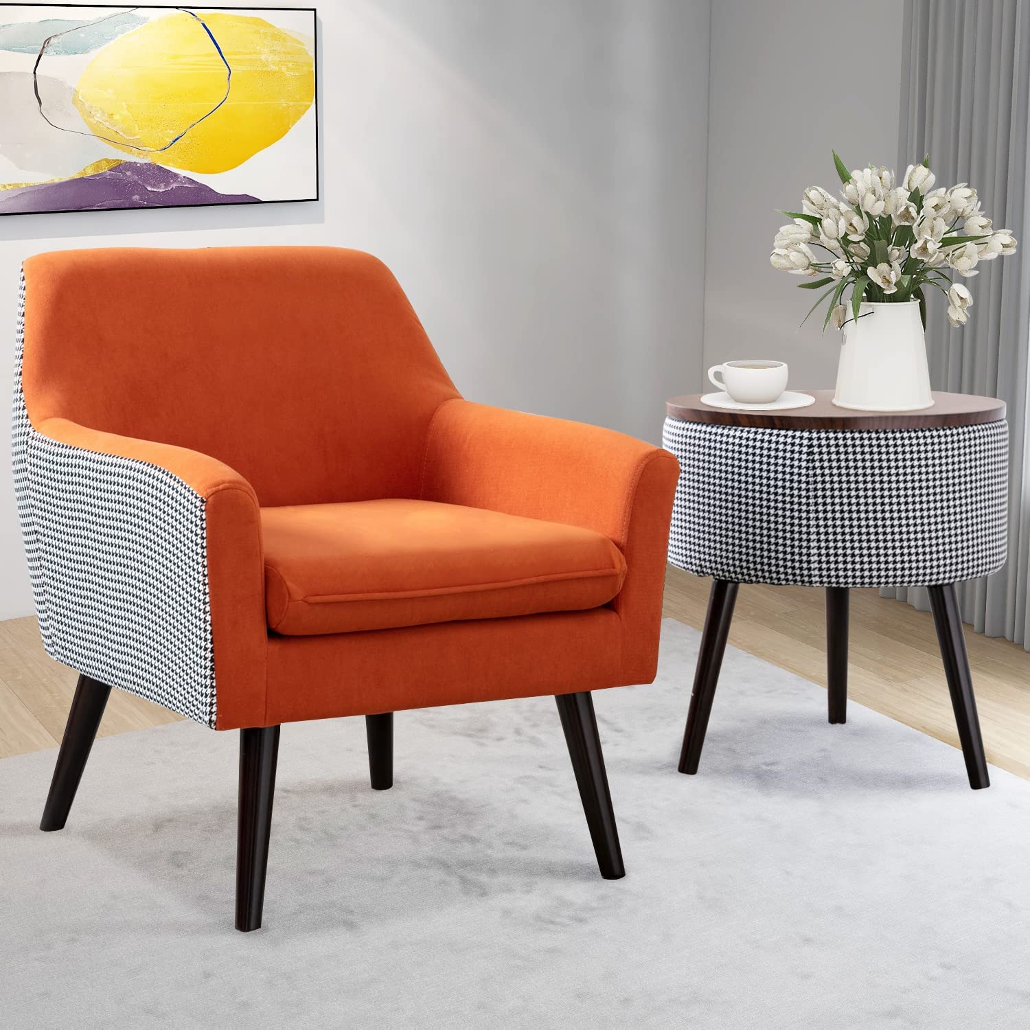 OrangeAccent Chair