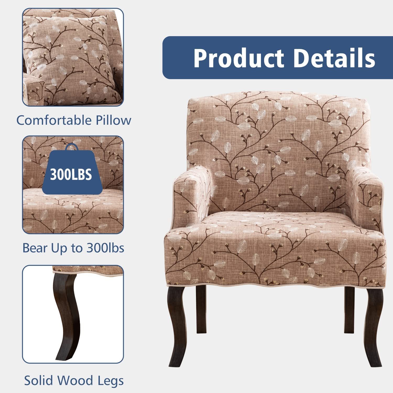 Brown Accent Chair
