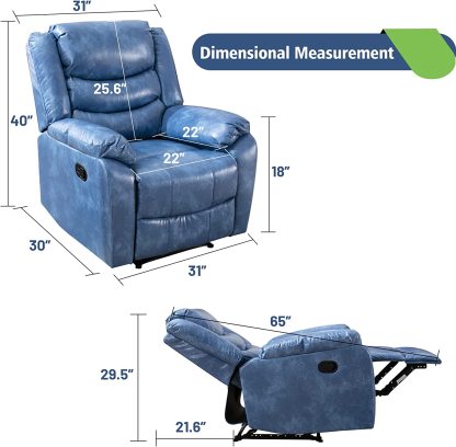 BlueRecliner chairs