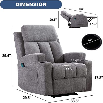 Light GreyRecliner chairs