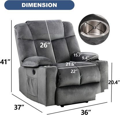  GrayRecliner chairs