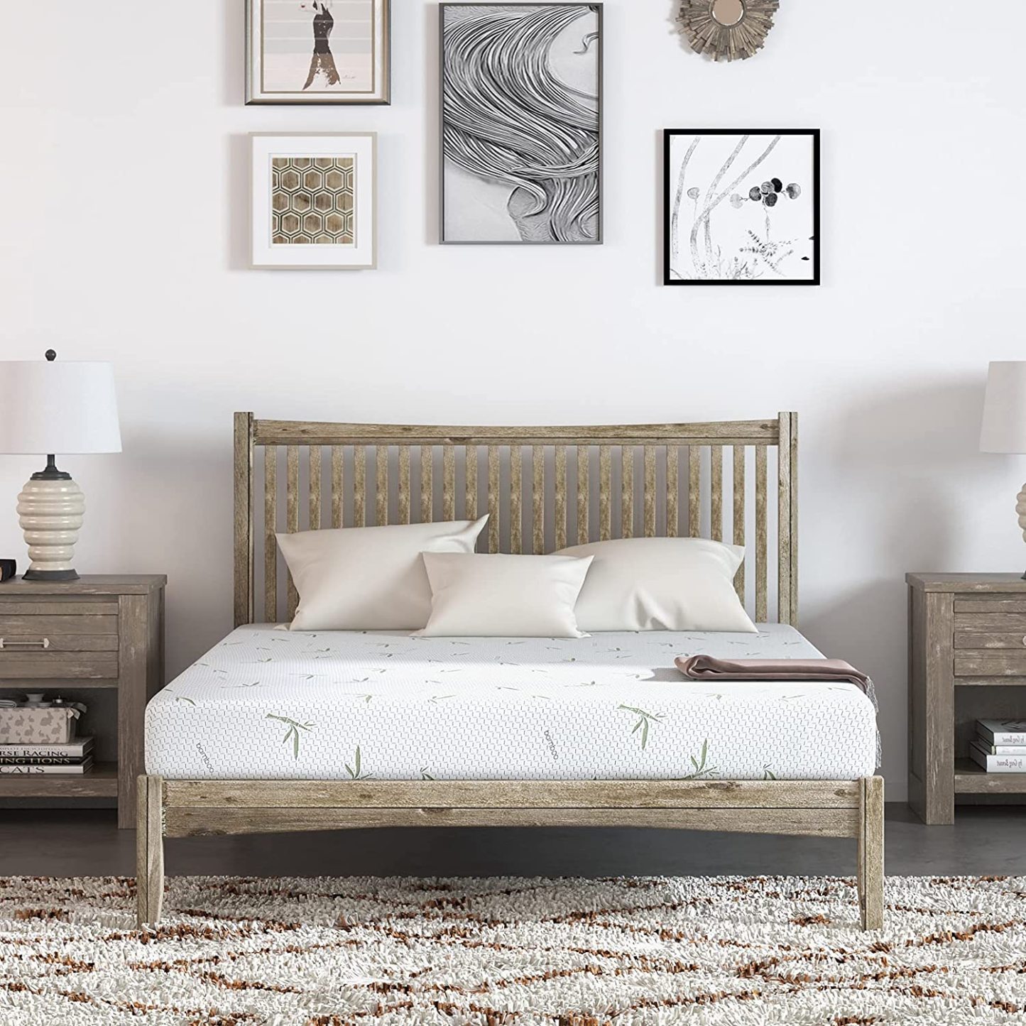 FONTOI Full Size Mattress in a Box, 6 inch Mattresses Made in USA with