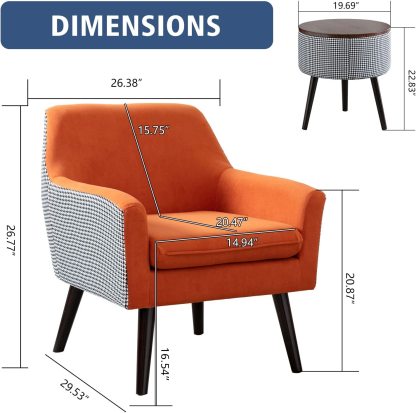 OrangeAccent Chair