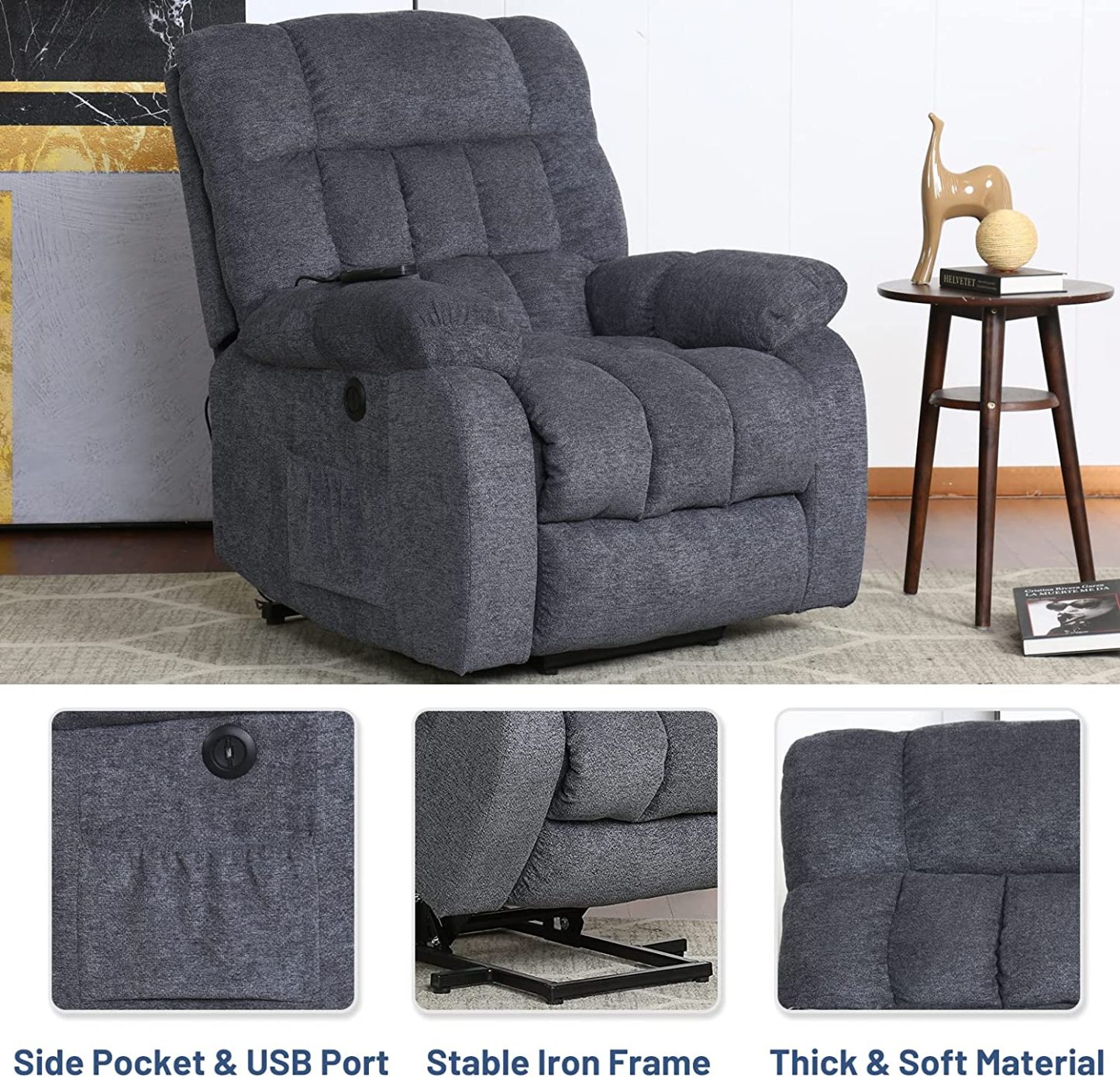 NavyRecliner chairs