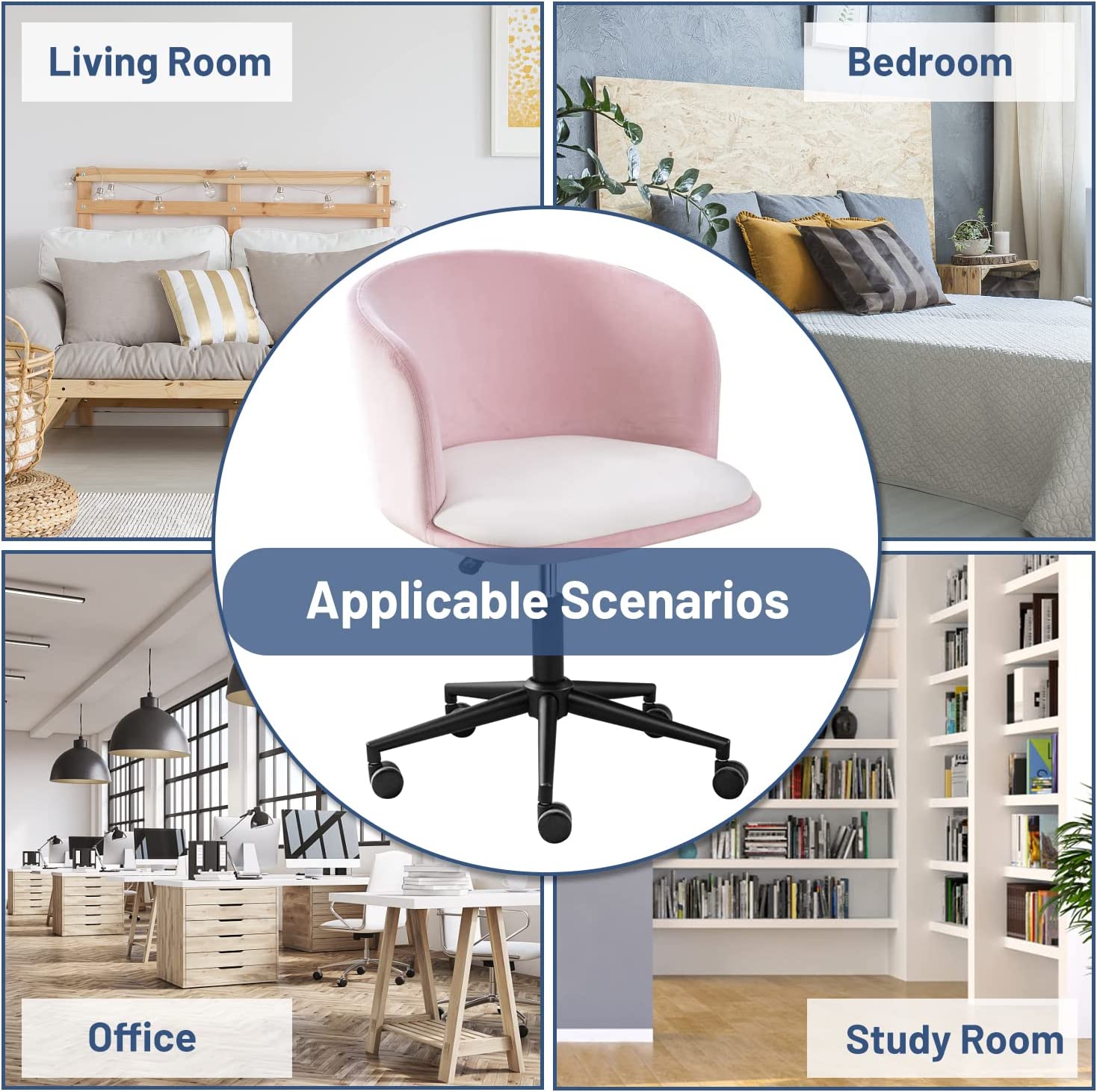 Pink/WhiteAccent Chair