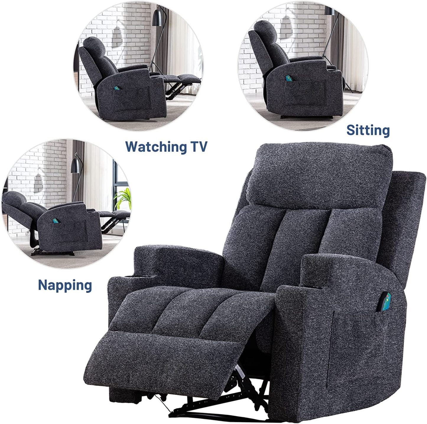 Dark GreyRecliner chairs