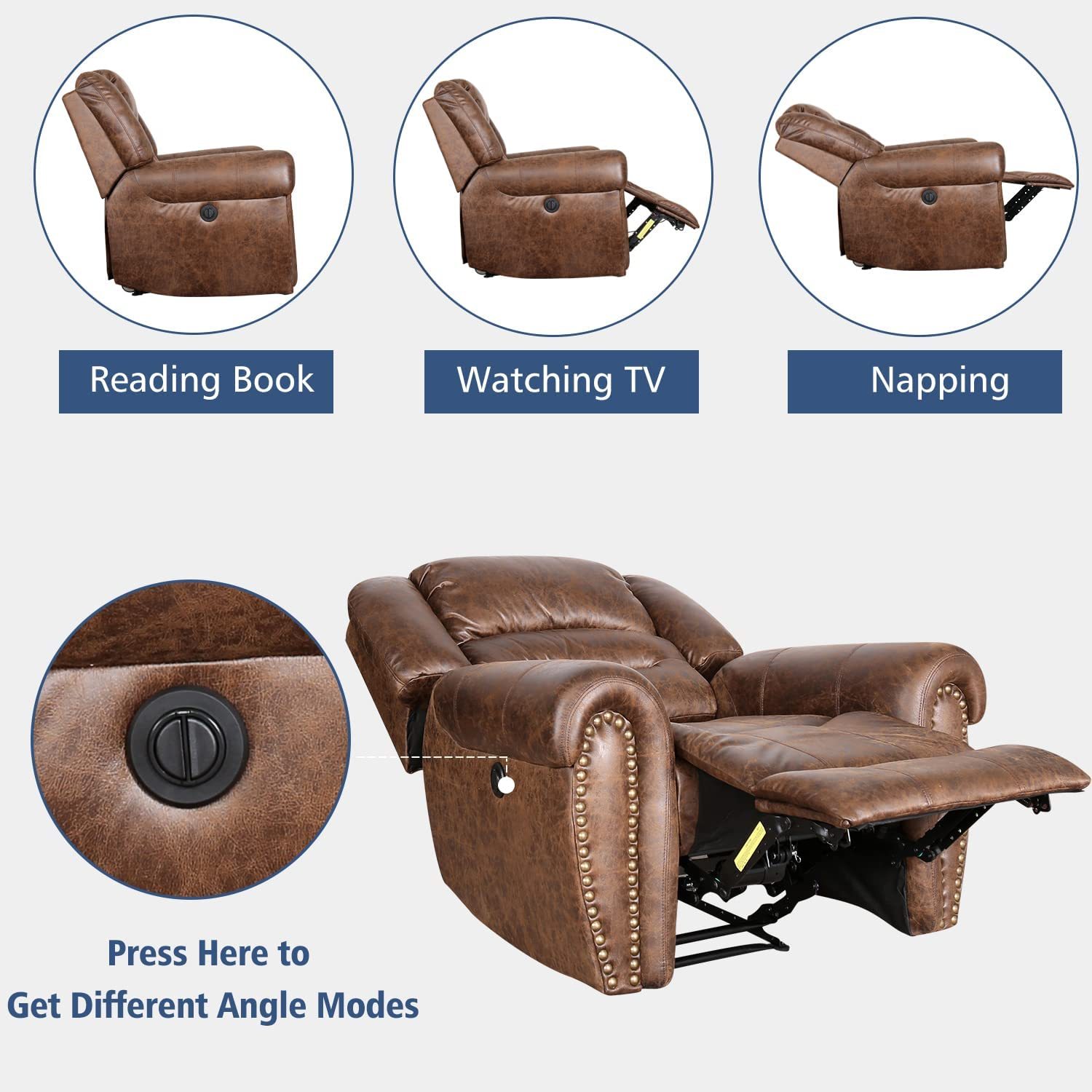 BrownRecliner chairs