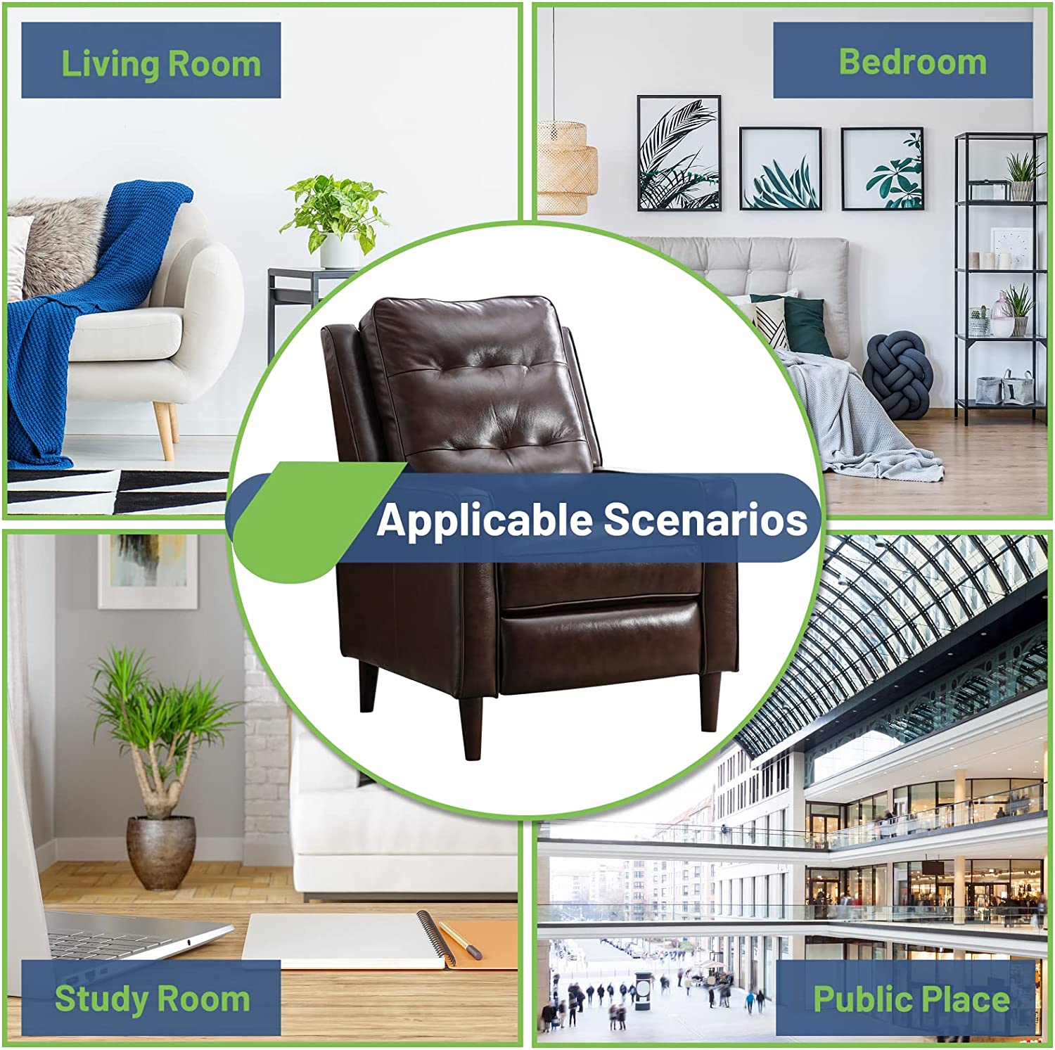 Dark BrownRecliner chairs