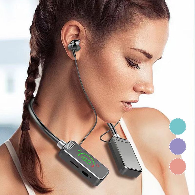 Smart Sporty Wireless Bluetooth Headset with Digital Display