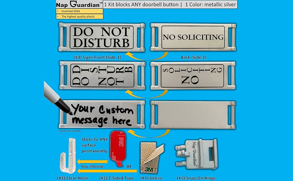 DO NOT DISTURB NO SOLICITING do not disturb no soliciting sign for front door custom sign