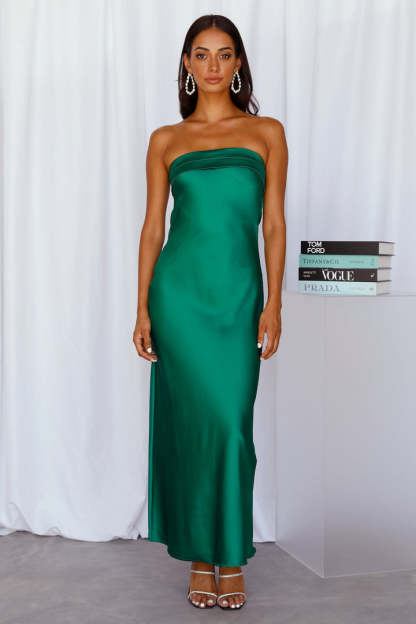 Half Open Back Sleeveless Silky Maxi Dress-Hayhty.All Rights Reserved.