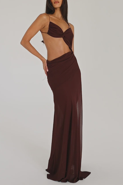 Backless See Through Cut Out Tied Up Party Maxi Dresses-Blue-Hayhty.All Rights Reserved.