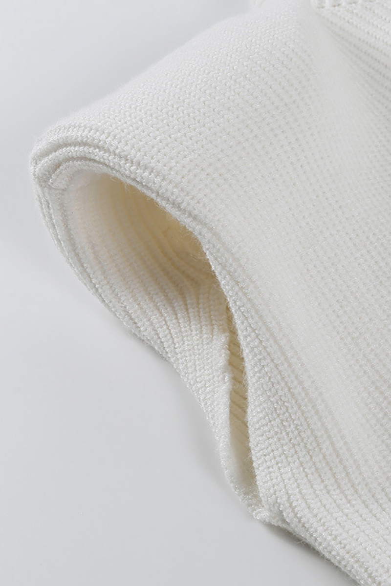 Higher Neckline Knit Sleeveless Vest-Hayhty.All Rights Reserved.