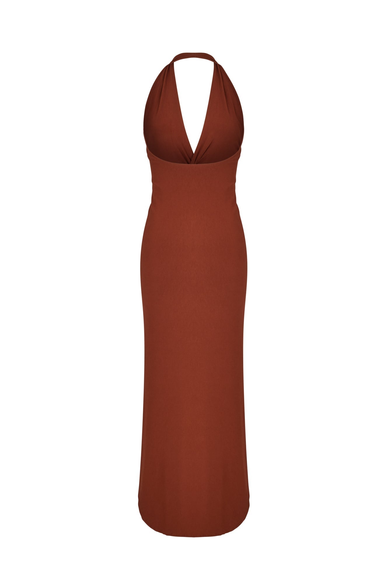 Halter V Neck Backless Summer Slit Midi Dresses-Hayhty.All Rights Reserved.
