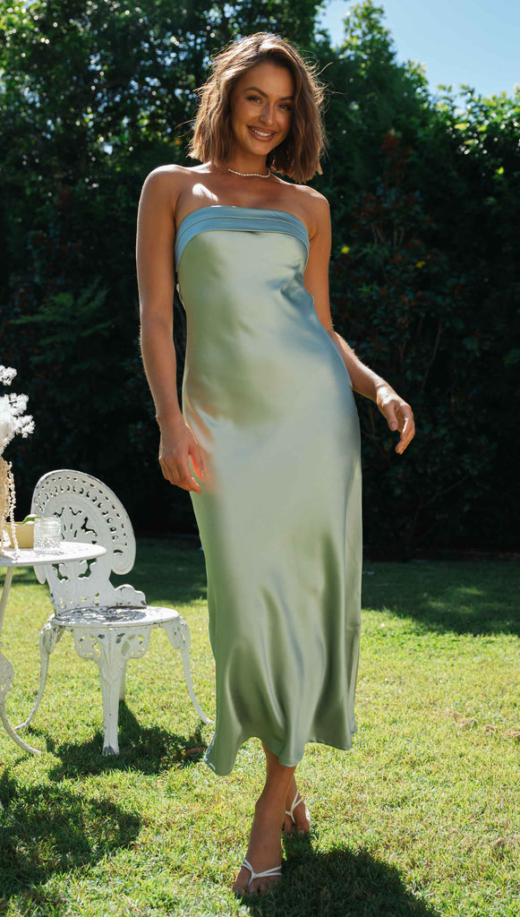 Half Open Back Sleeveless Silky Maxi Dress-Hayhty.All Rights Reserved.