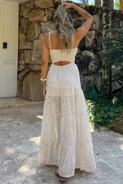Braided Chest A-Line Side Slit Flowy Maxi Strappy Dresses-Beige-Hayhty.All Rights Reserved.