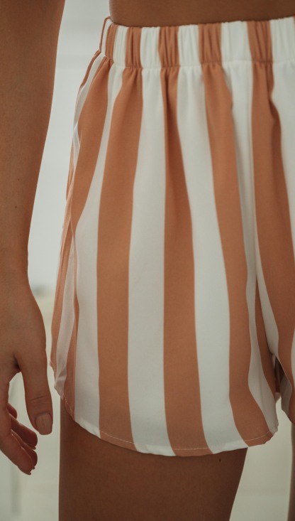 Relaxed Fit Orange White Matching Colors 3pcs Set-Hayhty.All Rights Reserved.