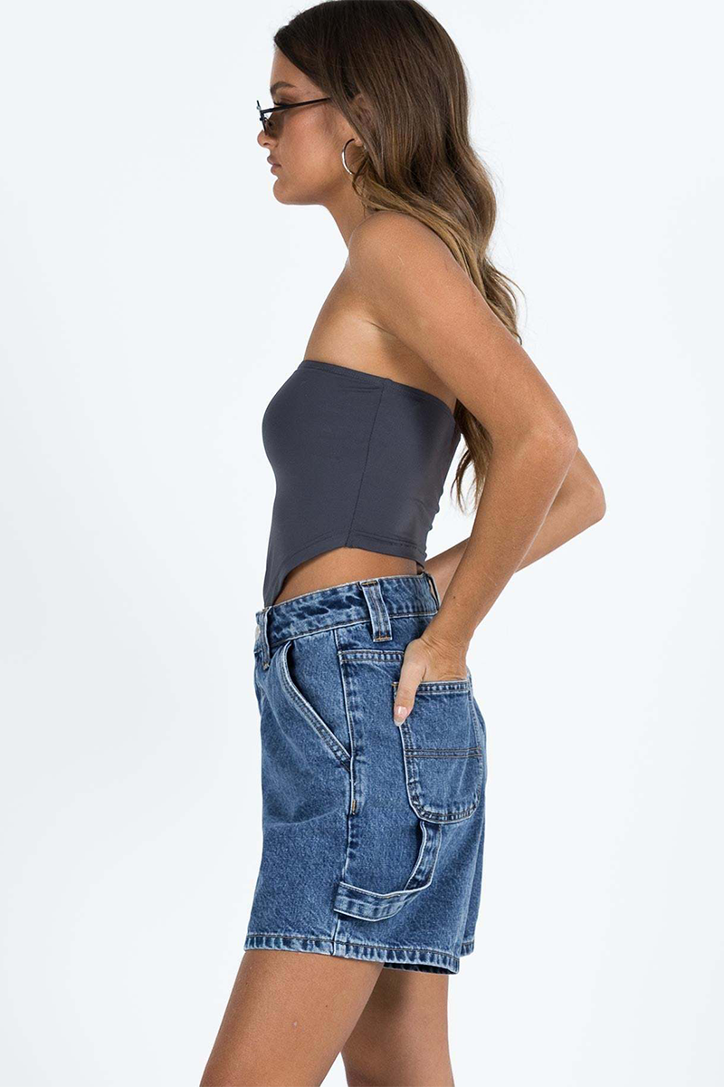 Pockets Denim Casual Shorts-Blue-Hayhty.All Rights Reserved.