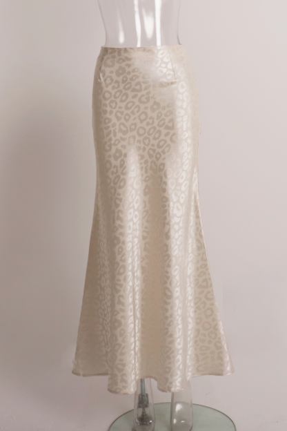 Leopard Print Bodycon Fishtail Maxi Skirt-Brown-Hayhty.All Rights Reserved.