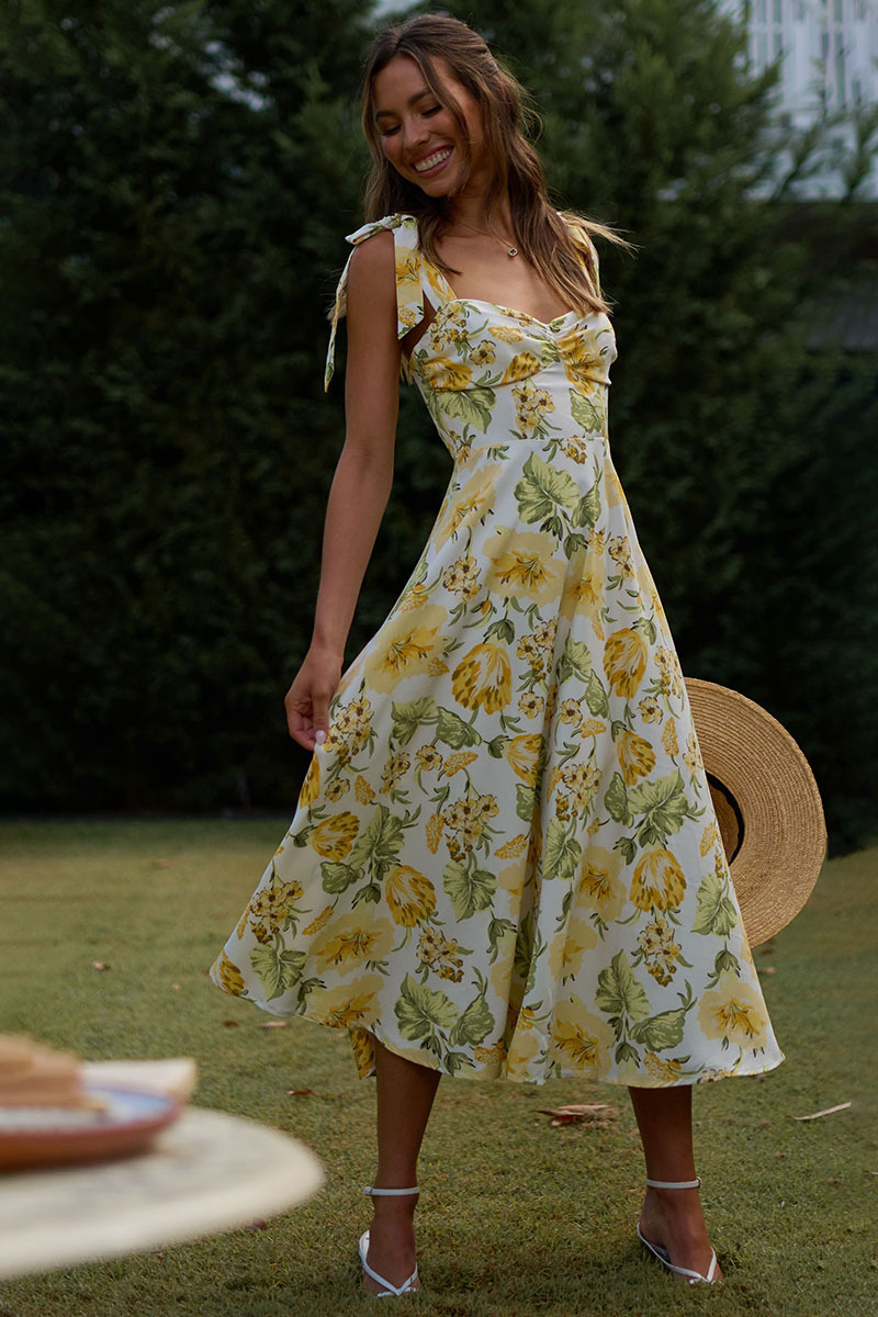 Floral Print Tied Strap Sleeveless Vacation Midi Dresses-Hayhty.All Rights Reserved.