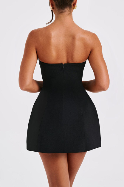 Boat Neck A-Line Wide Hem Cocktail Party Mini Tank Dresses-Hayhty.All Rights Reserved.