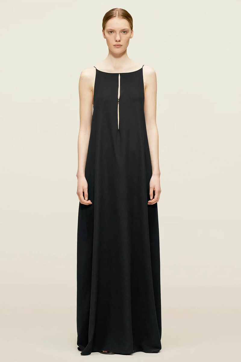 Cutout Spaghetti Strap Open Back Loose Fit Sleeveless Maxi Dresses-Beige-Hayhty.All Rights Reserved.