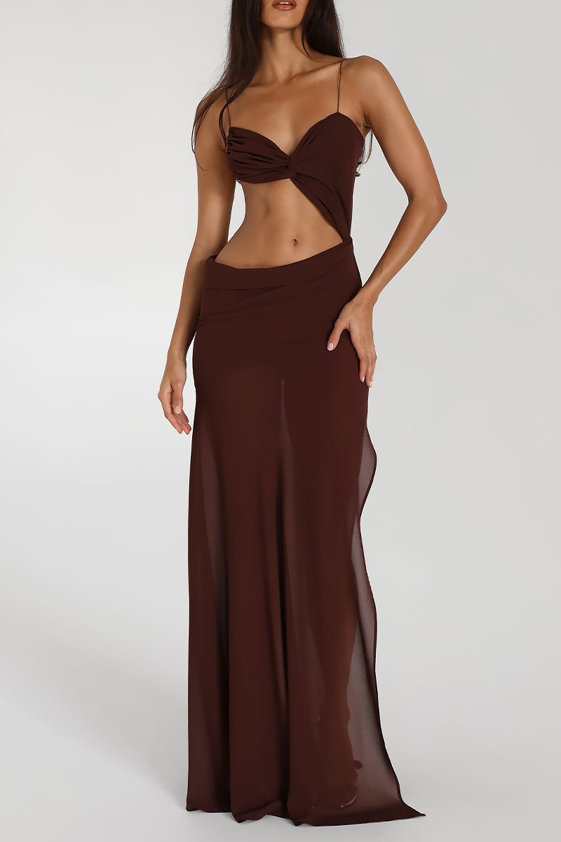 Backless See Through Cut Out Tied Up Party Maxi Dresses-Blue-Hayhty.All Rights Reserved.
