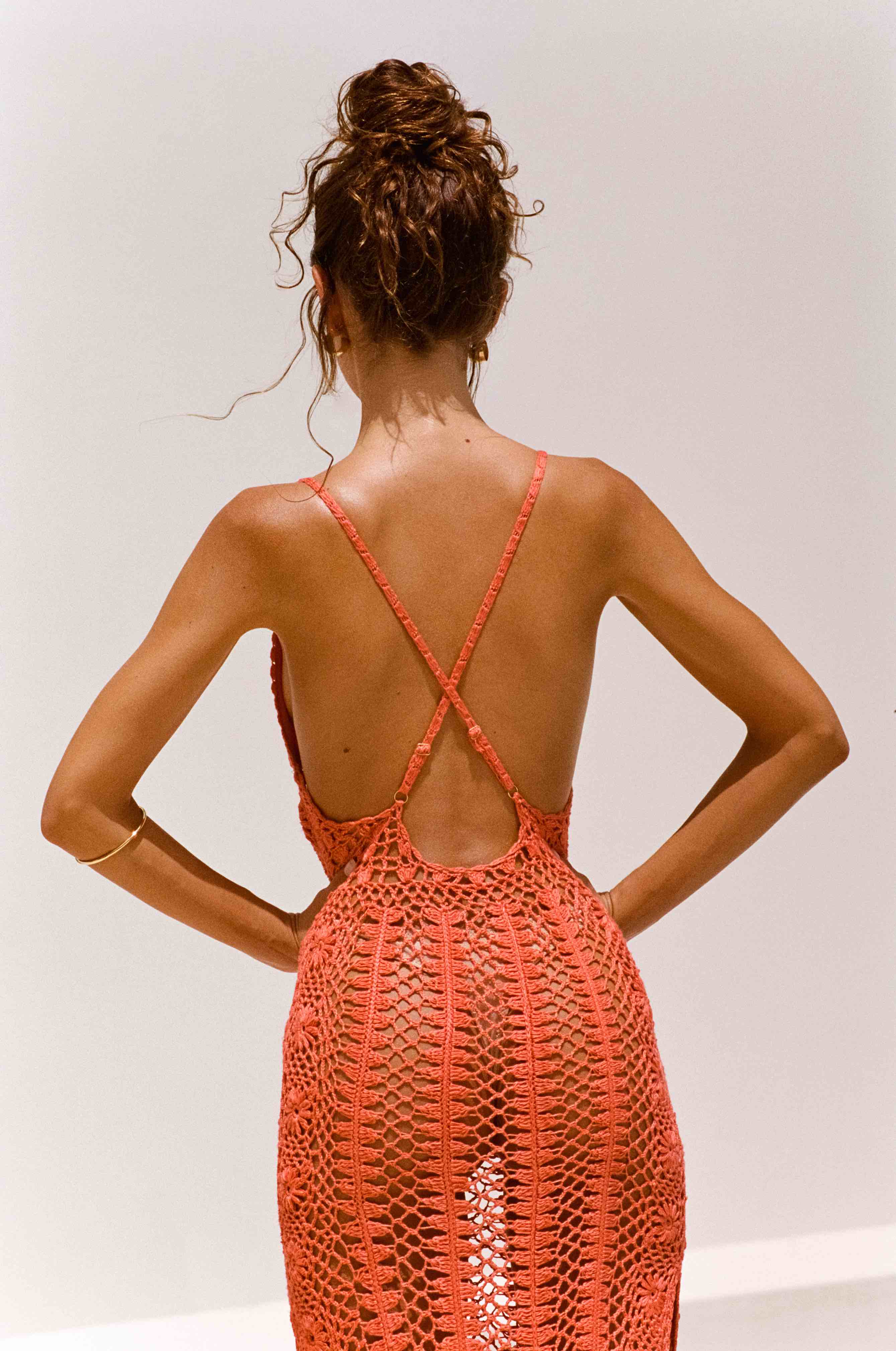 Hayhty Knit V Neck Beach Cover Up Maxi Dresses-Hayhty.All Rights Reserved.