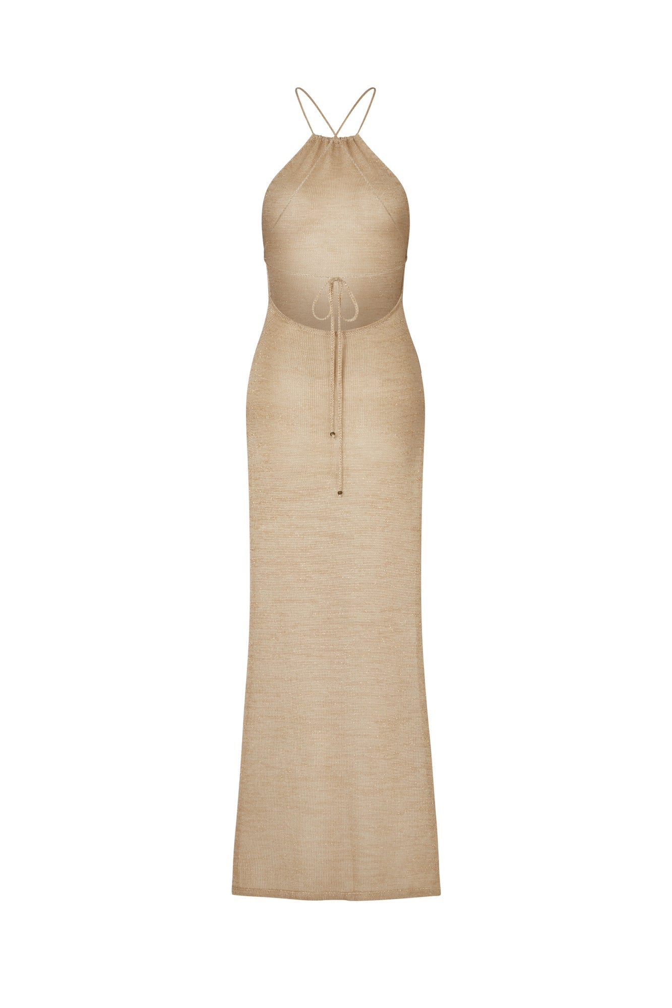 Knit Sleeveless Slit Maxi Dresses-Hayhty.All Rights Reserved.
