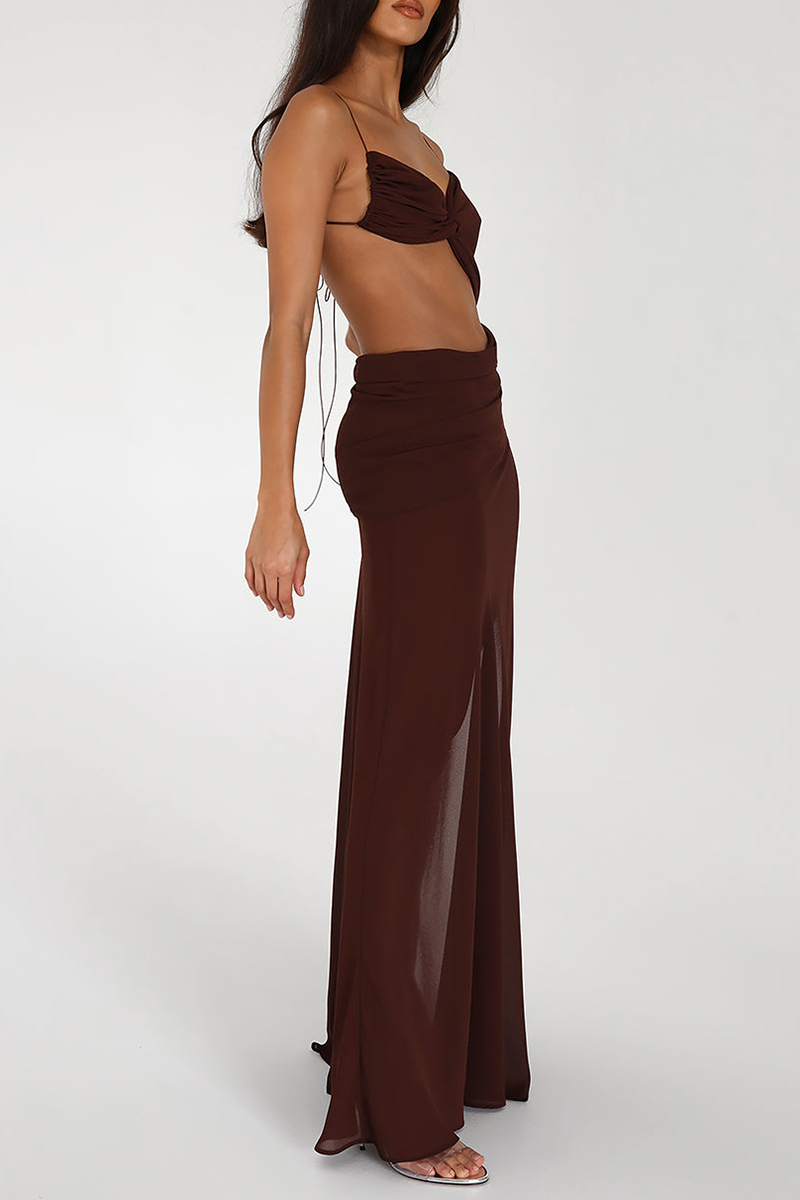 Backless See Through Cut Out Tied Up Party Maxi Dresses-Blue-Hayhty.All Rights Reserved.