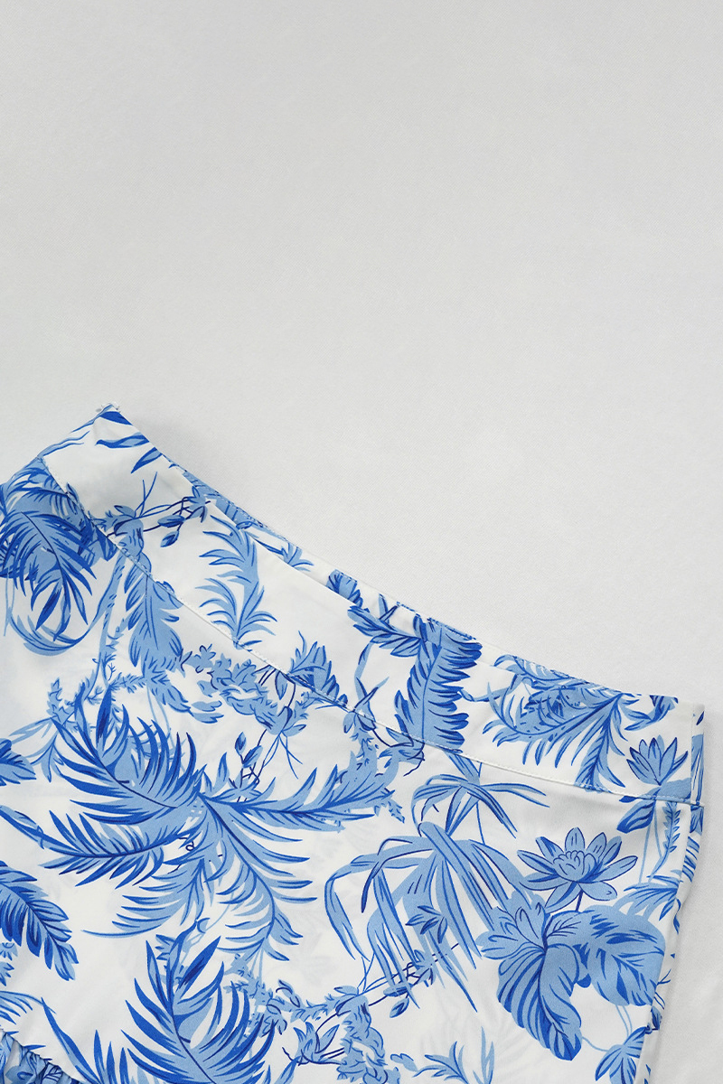 Cami Cutout Tied Up Ruched Tube Top Tiered Pleated Maxi Skirt Floral Print Vacation Matching Sets-Hayhty.All Rights Reserved.