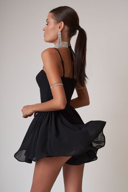 Floral Print Pleated A-Line Vacation Slip Mini Dresses-Hayhty.All Rights Reserved.