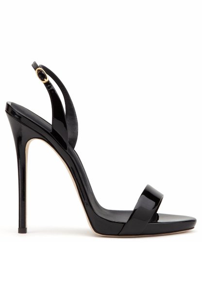 Glossy Metallic Peep-Toe High-Heeled Sandal-Gold-Hayhty.All Rights Reserved.